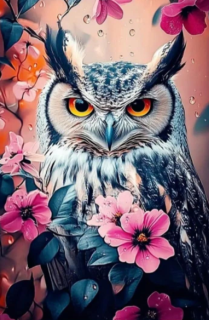Diamond Painting Eule